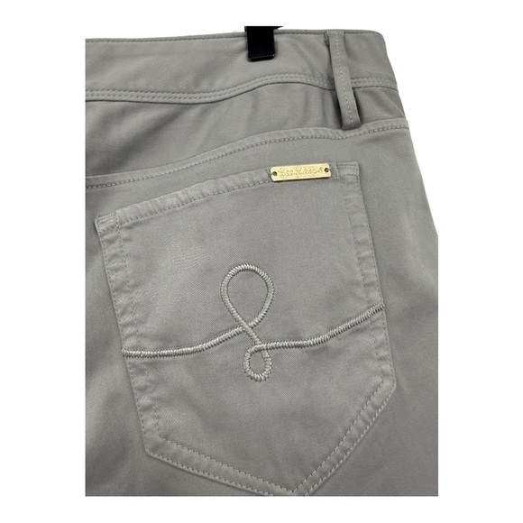 Lilly Pulitzer Worth Jeans in Palm Beach Grey Season-less Soft Stretchy Size 12 - Picture 9 of 15